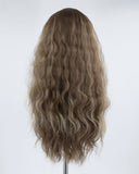 Curly Brown Synthetic Wig HW170
