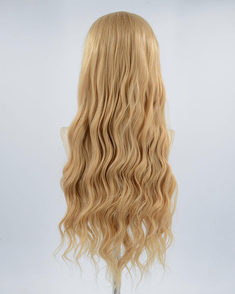 Brown Long Synthetic Lace Front Wig WW406