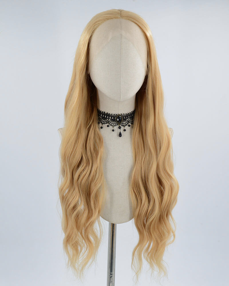 Brown Long Synthetic Lace Front Wig WW406