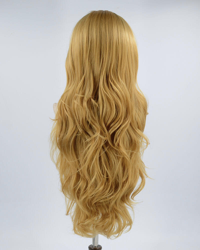 Ombre Brown Long Synthetic Lace Front Wig WW420