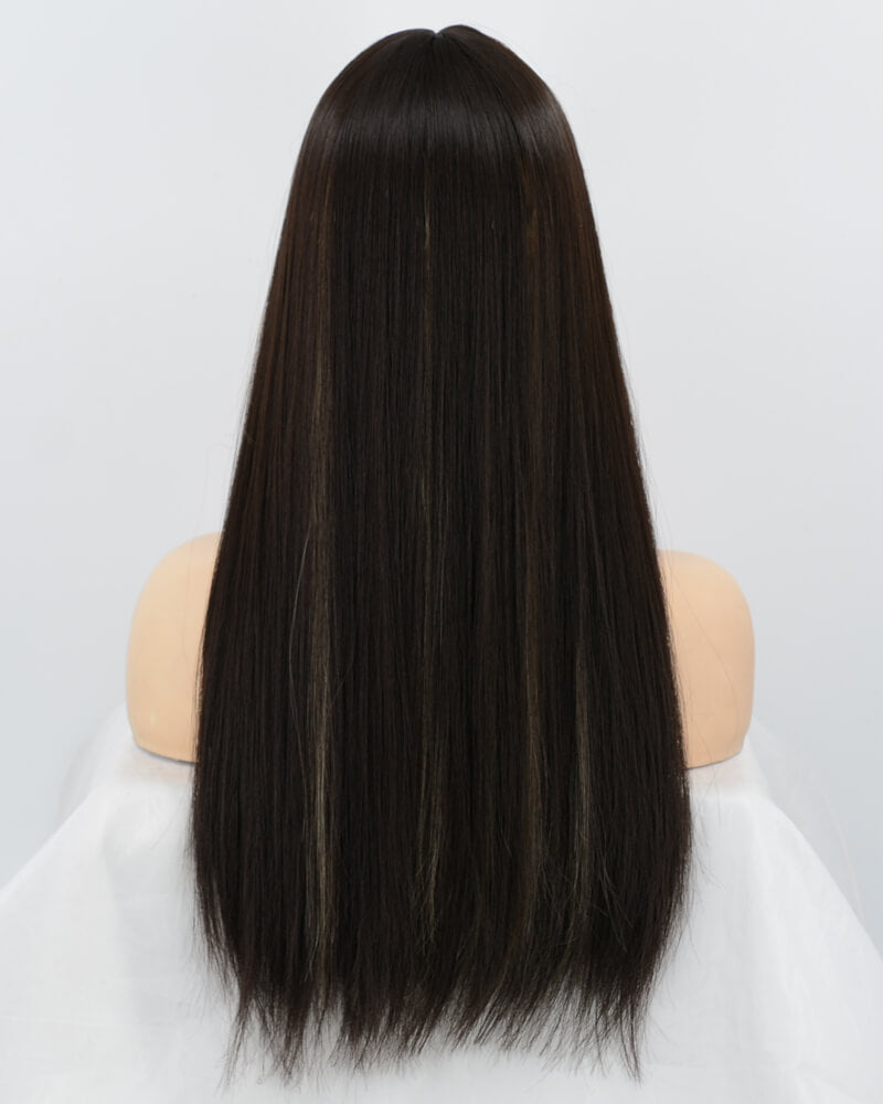 Brown Mixed Blonde Synthetic Wig HW081