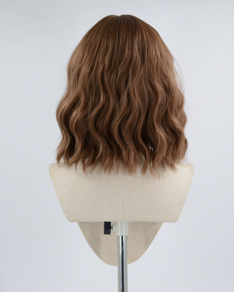 Brown Short Curly Synthetic Wig HW180