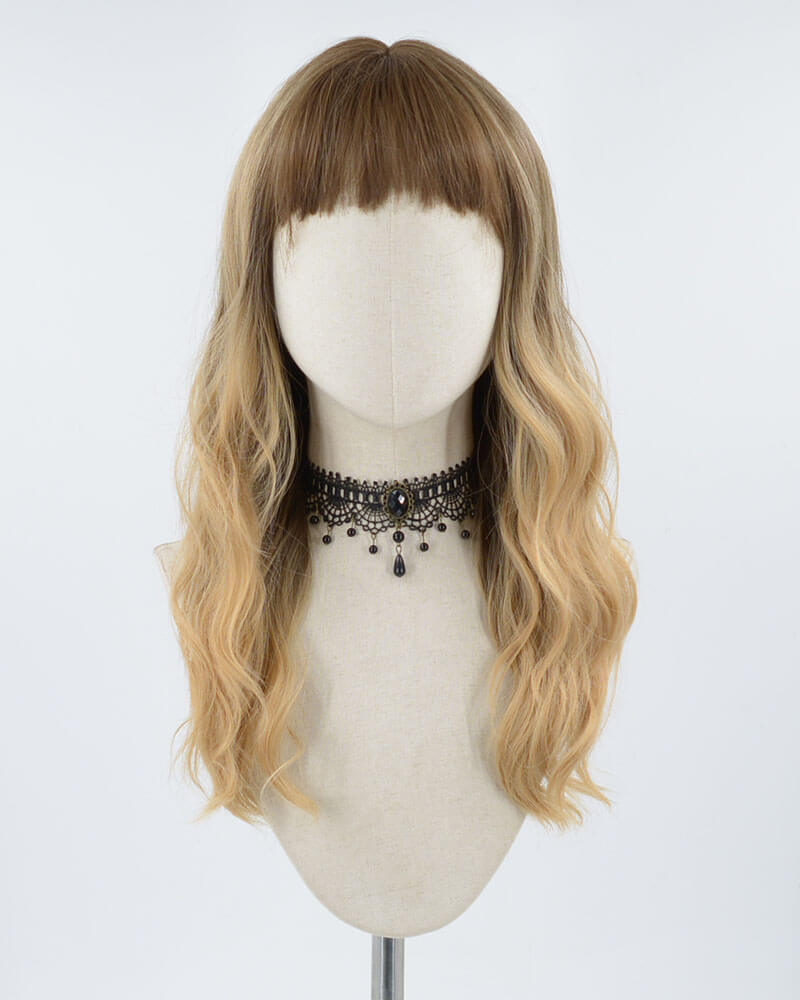 Ombre Brown Wavy Synthetic Wig HW176