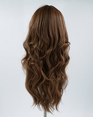 Brown Wavy Long Synthetic Wig HW222
