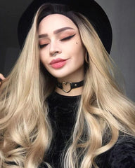 Brown Natural Synthetic Lace Front Wigs WT002