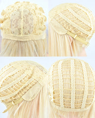 Orange Hard Front Wig HW026