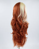 Cooper Red Blonde Long Synthetic Lace Front Wig WW489