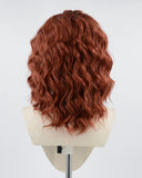 Black Widow Auburn Red Short Curly Synthetic Lace Front Wig WW133