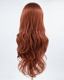 Cooper Red Wavy Synthetic Lace Front Wig WW040