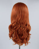 New Copper Red Synthetic Lace Front Wig WW456