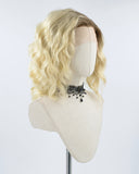 Ombre Blonde Curly Synthetic Lace Front Wig WW148