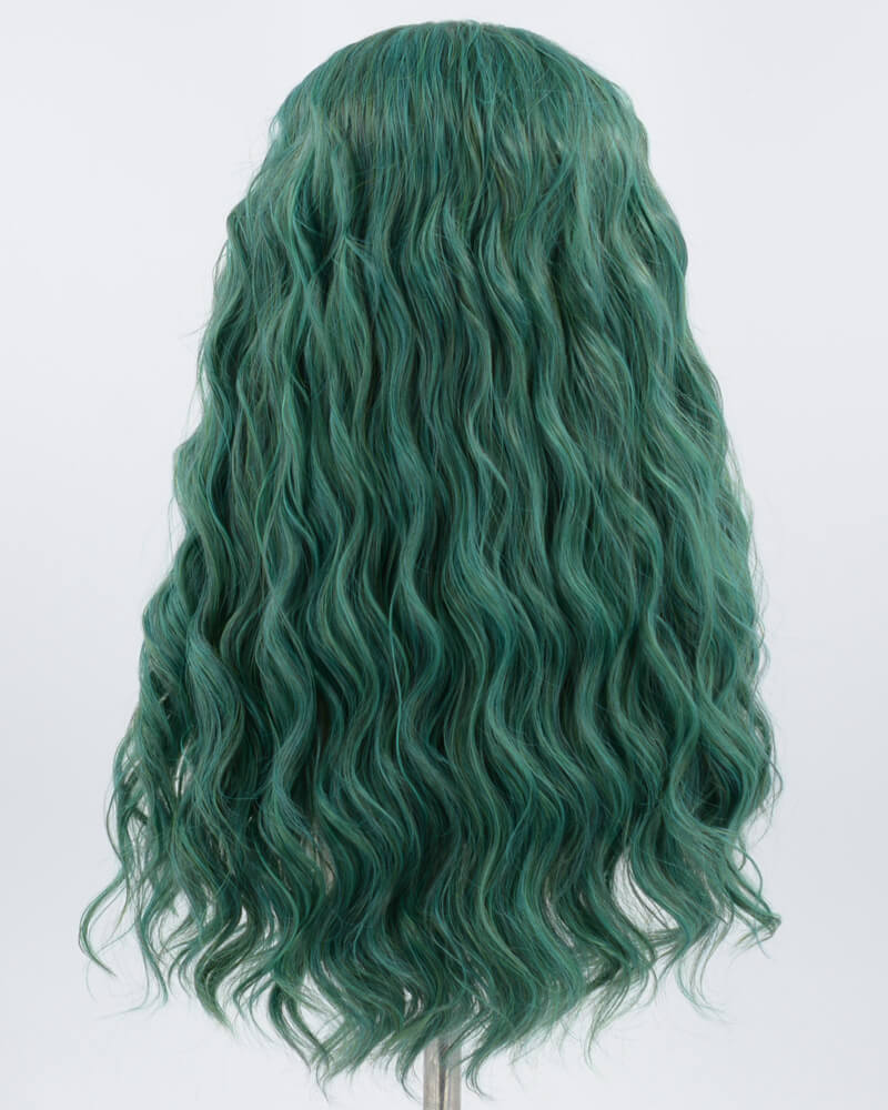 Green Synthetic Lace Front Wig WW038