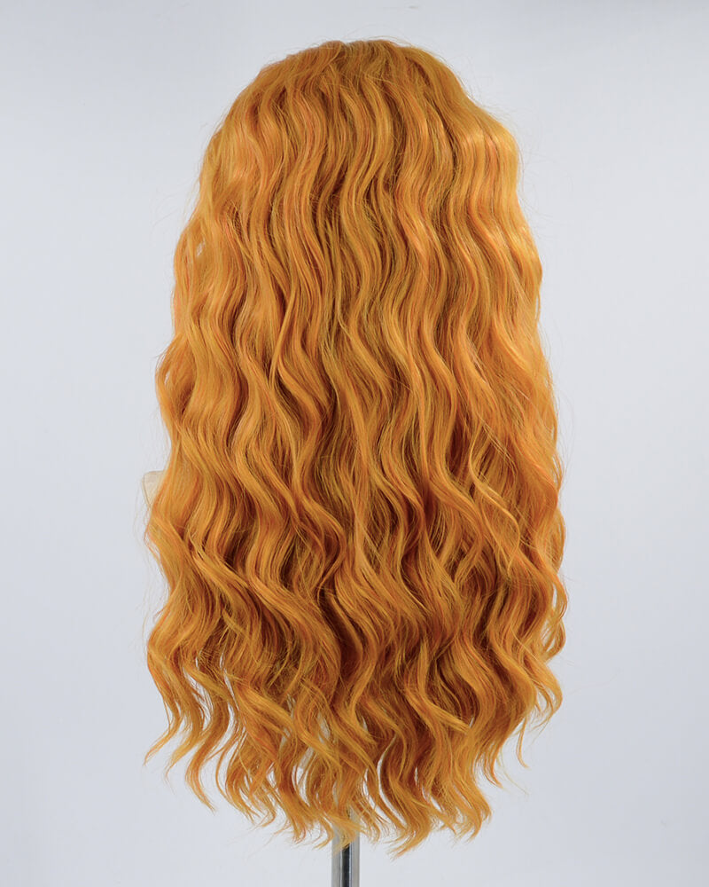 Ginger Orange Synthetic Lace Front Wig WW458