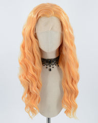 Curly Orange Synthetic Lace Front Wig WW229