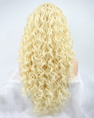 Platinum Blonde Synthetic Lace Front Wig WW117