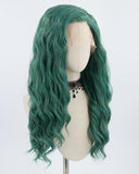 Green Synthetic Lace Front Wig WW038
