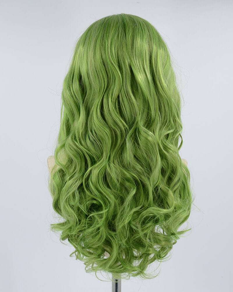 Green Synthetic Lace Front Wig WW453