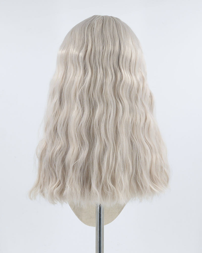 Grey Curly Synthetic Lace Front Wig WW343