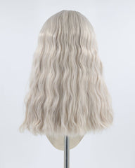 Grey Curly Synthetic Lace Front Wig WW343