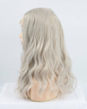 Grey Wavy Synthetic Lace Front Wig WW142