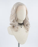 Grey Wavy Short Synthetic Lace Front Wig WW111