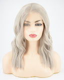 Gray Short Synthetic Lace Front Wig WW078