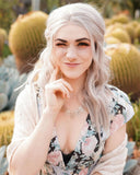 Gray Short Synthetic Lace Front Wig WW078