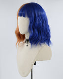 Half Blue Half Brown Synthetic Wig HW182