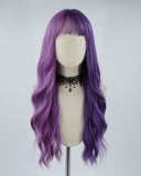 Half Purple Synthetic Wig HW211