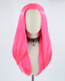 New Pink Synthetic Lace Front Wig WW311