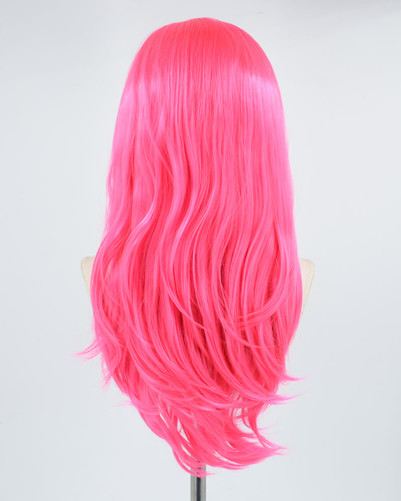 New Pink Synthetic Lace Front Wig WW311