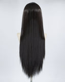 Synthetic Black Lace Front Wig With Bangs WT046