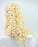 Platinum Blonde Synthetic Lace Front Wig WW117
