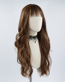 Brown Wavy Long Synthetic Wig HW222