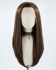 Natural Brown Synthetic Lace Front Wig WW295