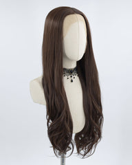 Wavy Brown  Synthetic Lace Front Wig WT034