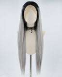 Ombre Gray Synthetic Lace Front Wig WT055