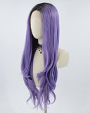 Ombre Purple Synthetic Lace Front Wig WT197