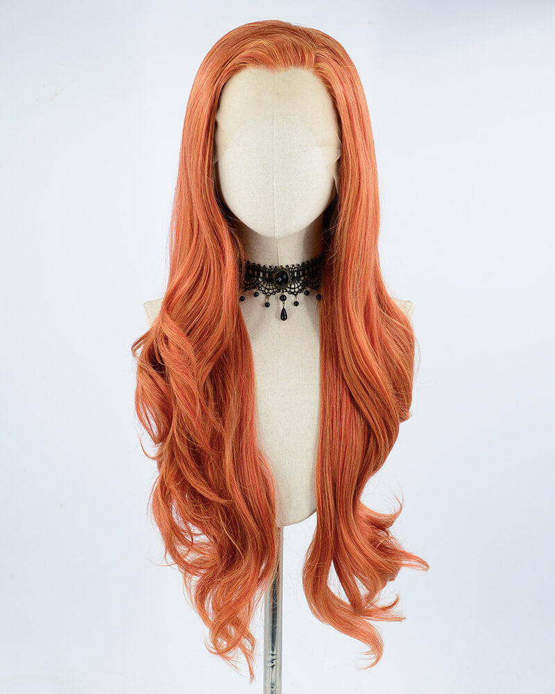 Cooper Red Synthetic Lace Front Wig WW120