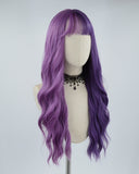 Half Purple Synthetic Wig HW211