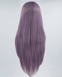 Straight Purple Synthetic Lace Front Wig WT126