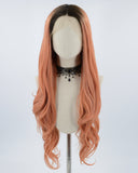 Mixed Orange Synthetic Lace Front Wig WT196