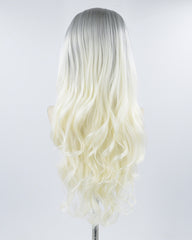 Grey Ombre Blonde Synthetic Lace Front Wig WT207