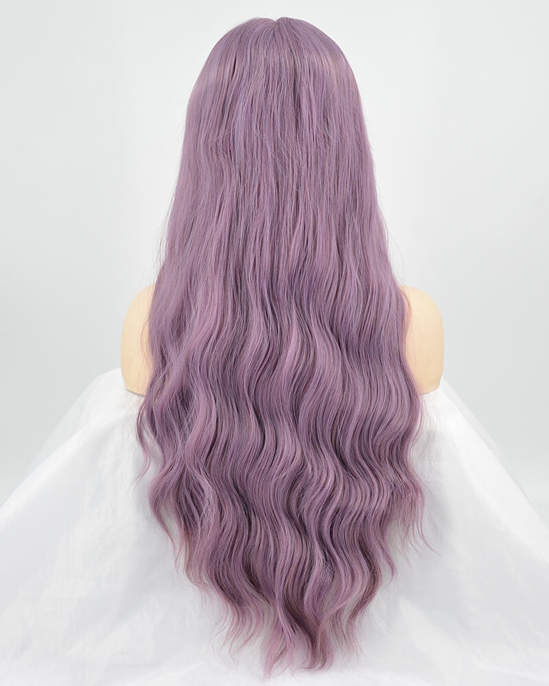 New Purple Synthetic Lace Front Wig With Baby Hair WW084