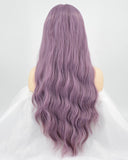 New Purple Synthetic Lace Front Wig With Baby Hair WW084