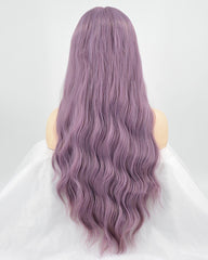New Purple Synthetic Lace Front Wig With Baby Hair WW084