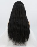 Black Wavy Synthetic Lace Front Wig WW008