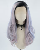 Mixed Purple Synthetic Lace Front Wig WW066