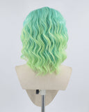Mint Green Synthetic Lace Front Wig WW022