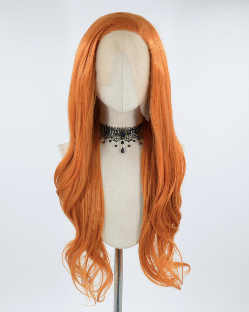 Ginger Orange Synthetic Lace Front Wig WT106